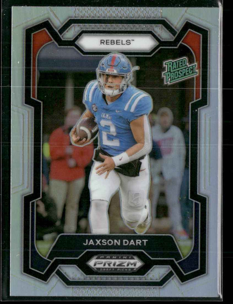 2024 Panini Prizm Draft Picks Silver Prizm Jaxson Dart #147