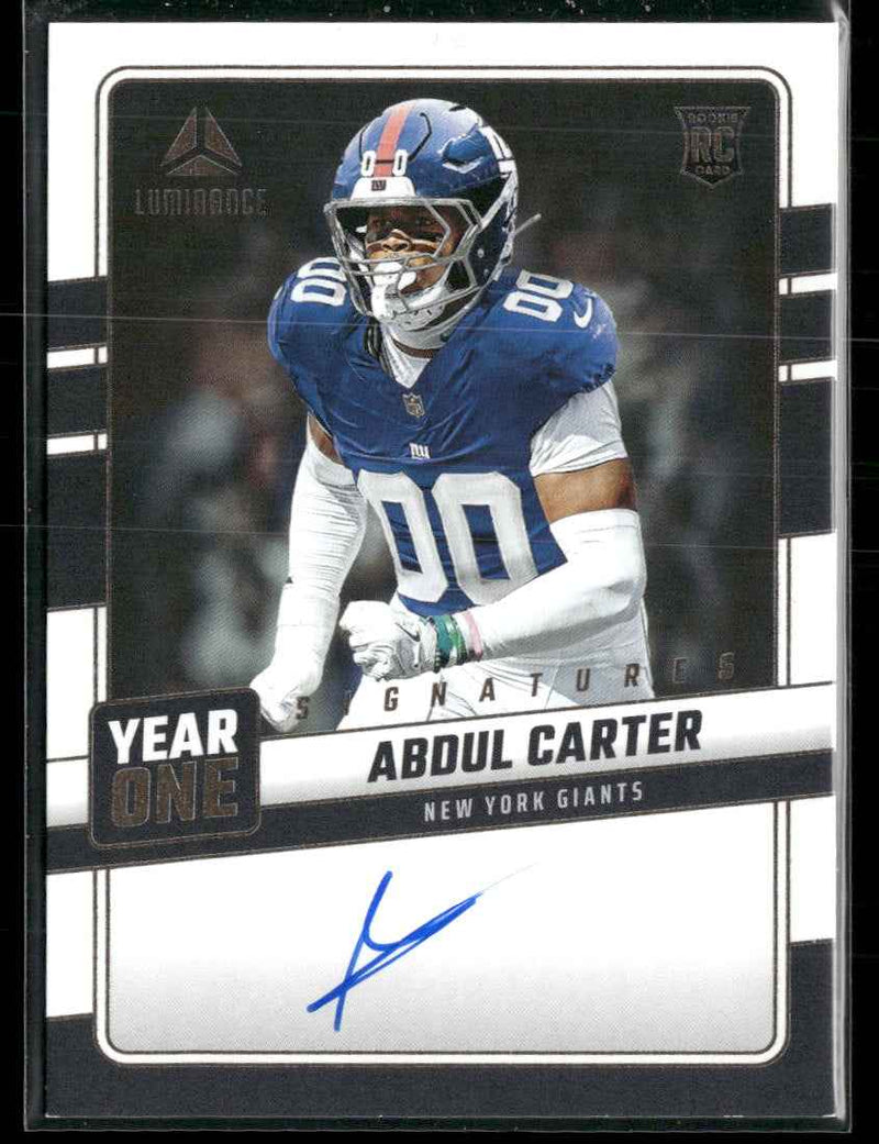 2025 Panini Luminance Year One Signatures RPS Abdul Carter Auto #YOS-ACR