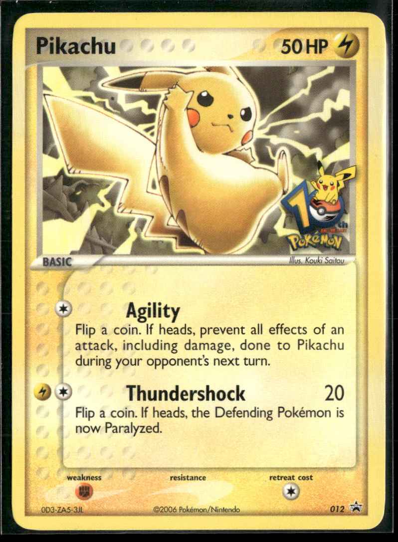 Miscellaneous Cards & Products Pikachu #012