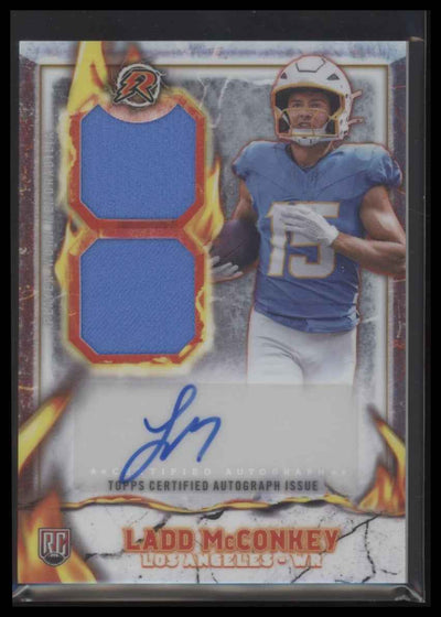2024 Topps Resurgence Ignite Rookie Patch Autographs Ladd McConkey Auto #IPA-LM