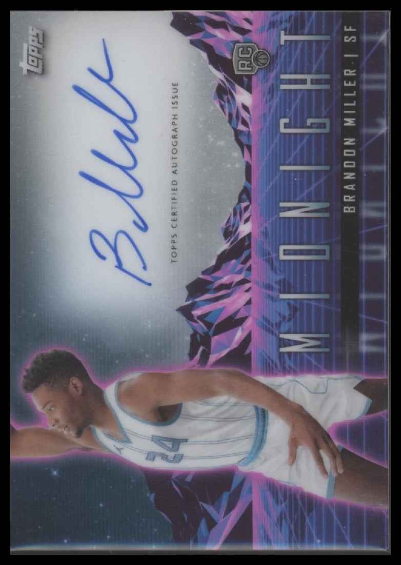 2023-24 Topps Midnight Rookie Horizon Signatures Brandon Miller Auto #RHS-BM