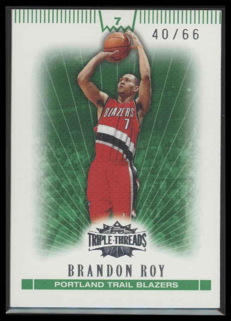 2007-08 Topps Triple Threads Emerald Brandon Roy #/66 #17