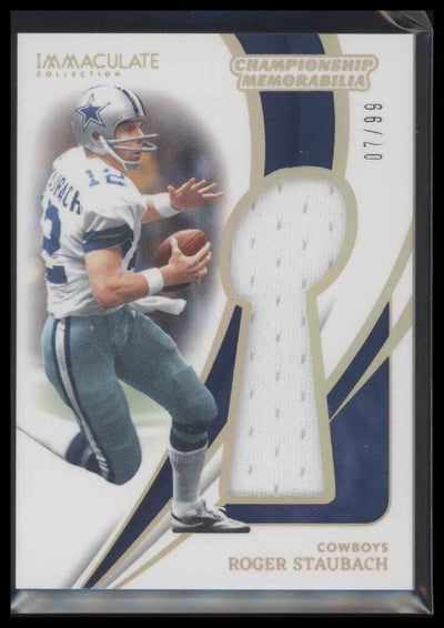 2024 Panini Immaculate Collection Championship Memorabilia Roger Staubach /99