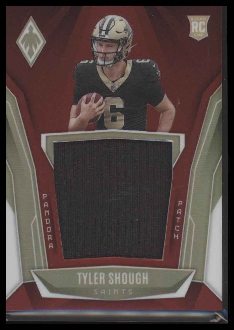 2025 Panini Phoenix Pandora Patch Red Prizm /249 Tyler Shough #PAP-TSH