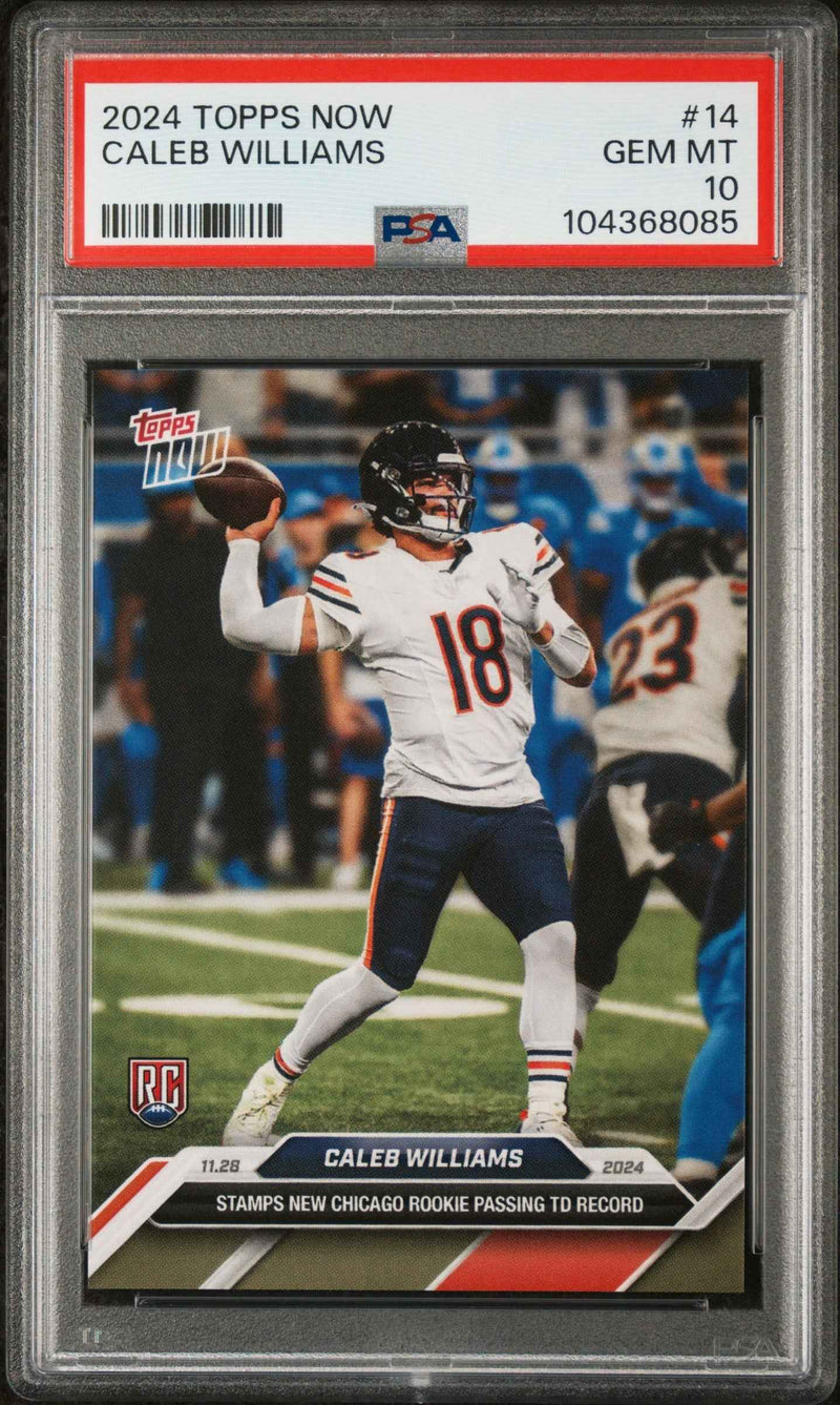 2024 Topps Now Caleb Williams 10 PSA #14