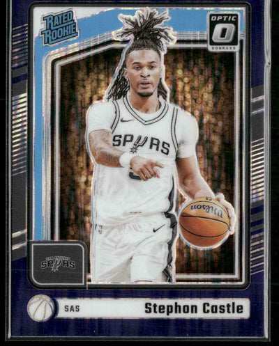 2024-25 Donruss Optic Purple Shock Stephon Castle Rookie #254