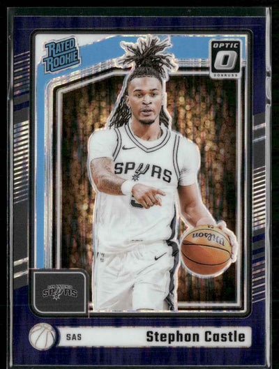 2024-25 Donruss Optic Purple Shock Stephon Castle Rookie #254