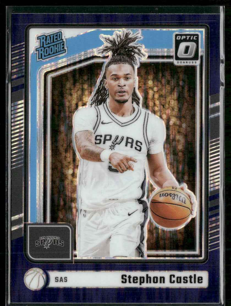 2024-25 Donruss Optic Purple Shock Stephon Castle Rookie #254