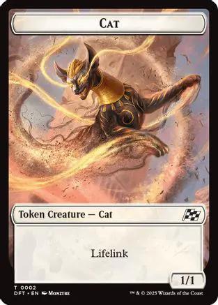 Cat // Thopter (0010) Double-Sided Token (DFT-2 // 10) - Aetherdrift