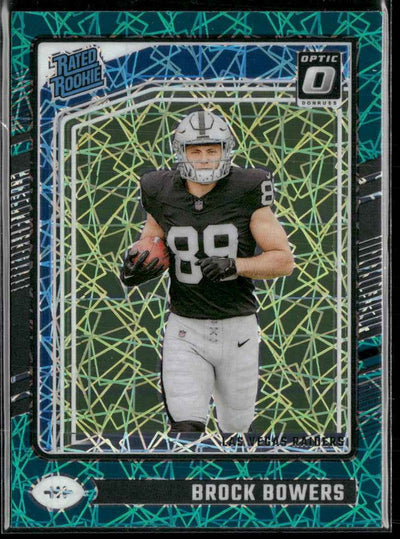 2024 Donruss Optic Teal Velocity Brock Bowers #215