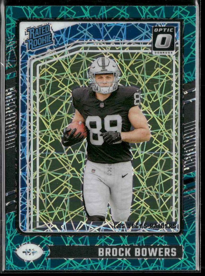 2024 Donruss Optic Teal Velocity Brock Bowers #215
