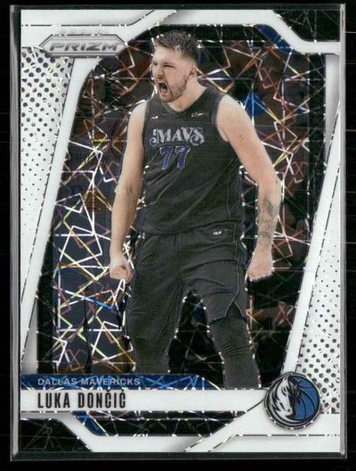 2024-25 Panini Prizm Prizms White Lazer Luka Doncic #/275 #89