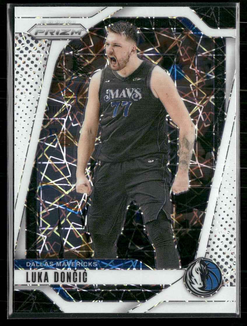2024-25 Panini Prizm Prizms White Lazer Luka Doncic #/275 #89