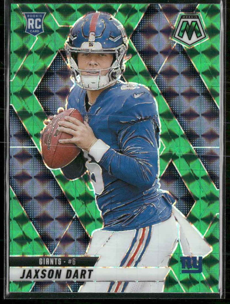 2025 Panini Mosaic Mosaic Green Jaxson Dart Rookie #362