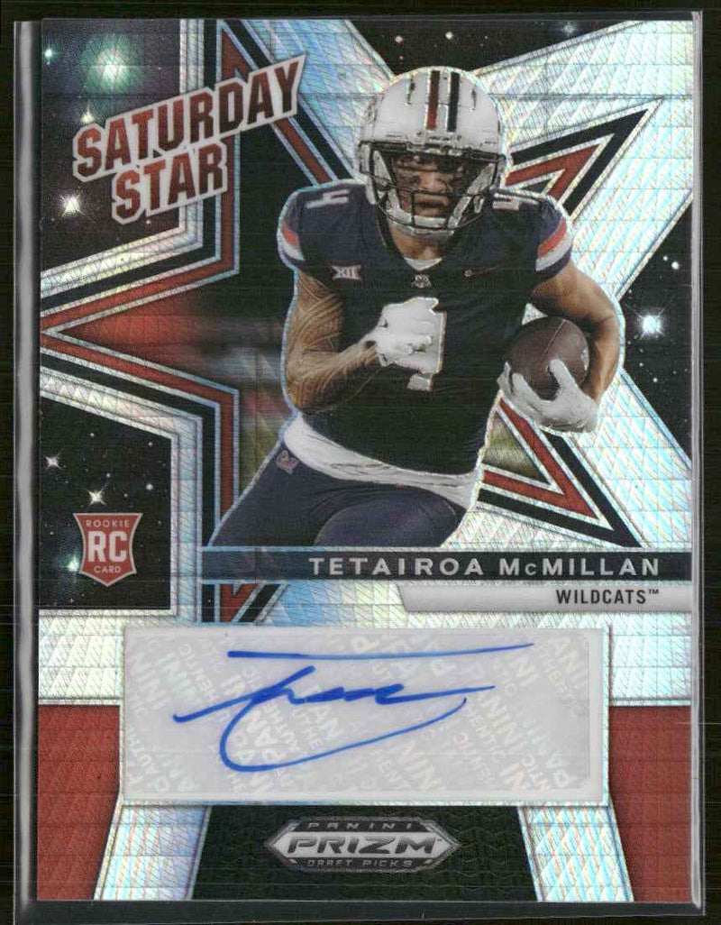 2025 Panini Prizm Draft Saturday Stars AU Hyper Tetairoa McMillan Auto #SSS-TMN