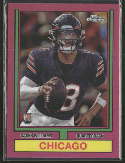 2024 Topps Chrome 1974 Topps Football Pink Refractor Caleb Williams #74TF-1