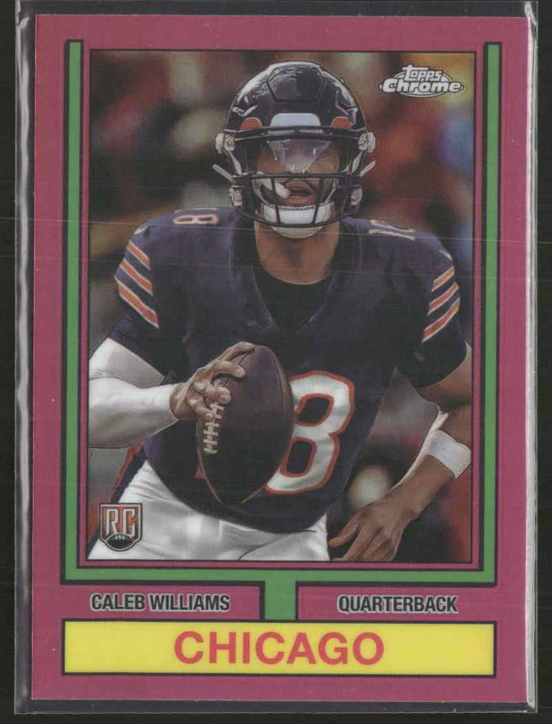 2024 Topps Chrome 1974 Topps Football Pink Refractor Caleb Williams #74TF-1