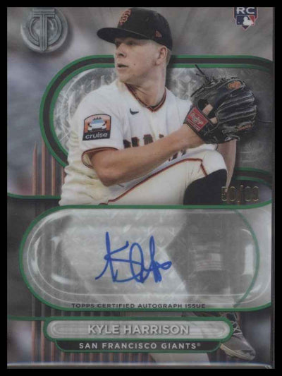 2024 Topps Tribute Tribute Autographs Green /99 Kyle Harrison Auto #TA-KH