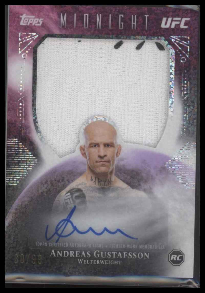 2026 Topps Midnight UFC Rookie Relic Autographs Twilight Andreas Gustafsson #/99