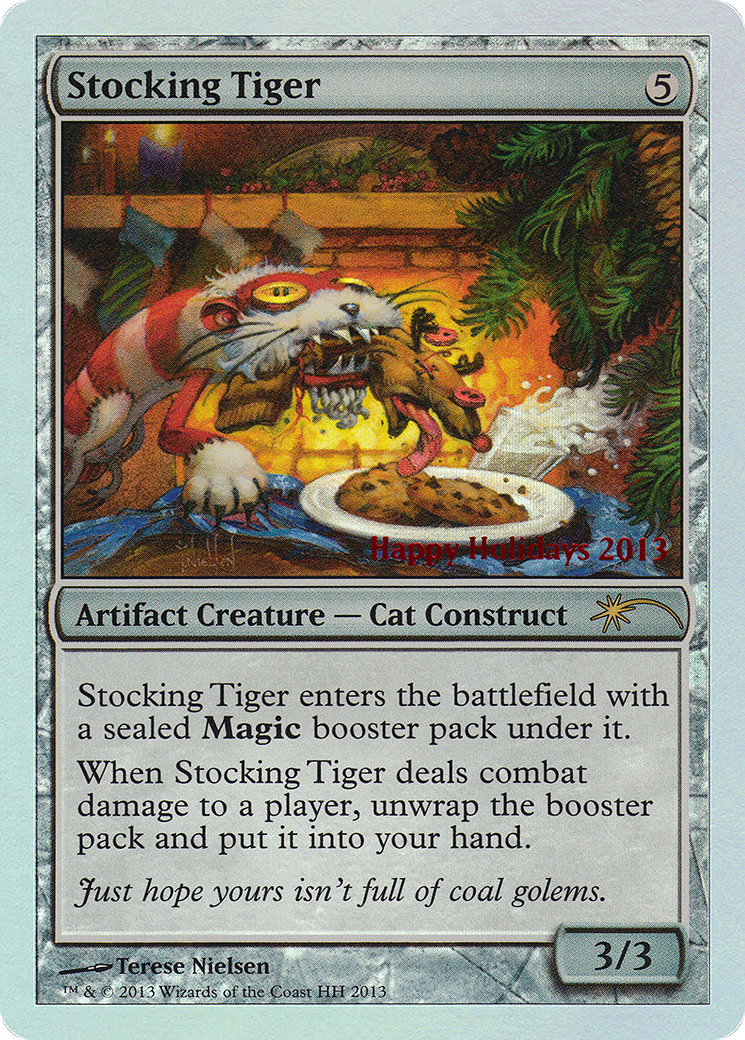 Stocking Tiger (SPECIAL-013) - Happy Holidays Foil