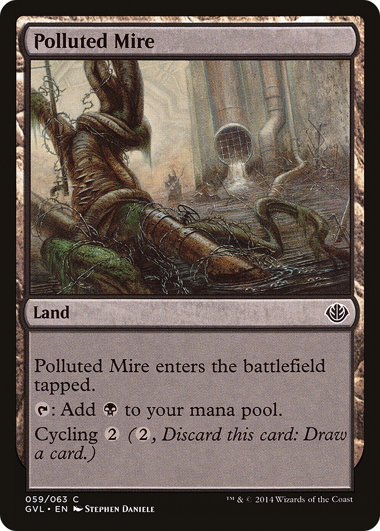 Polluted Mire (DD3-059) - Duel Decks Anthology: Garruk vs. Liliana