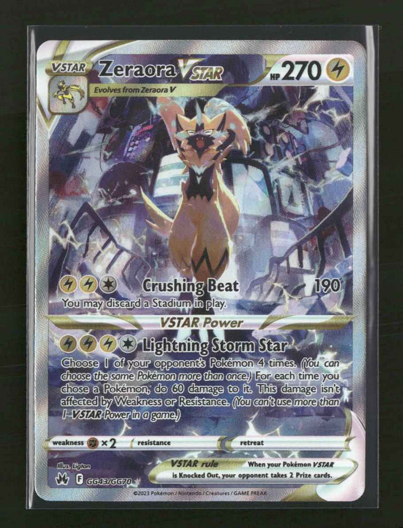 SWSH: Crown Zenith: Galarian Gallery Zeraora VSTAR #GG43/GG70