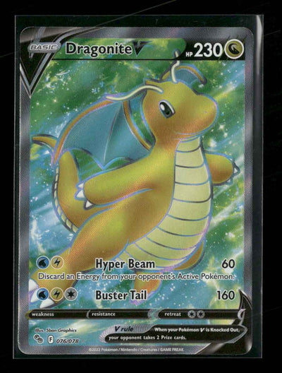 Pokemon GO Dragonite V (Full Art) #076/078