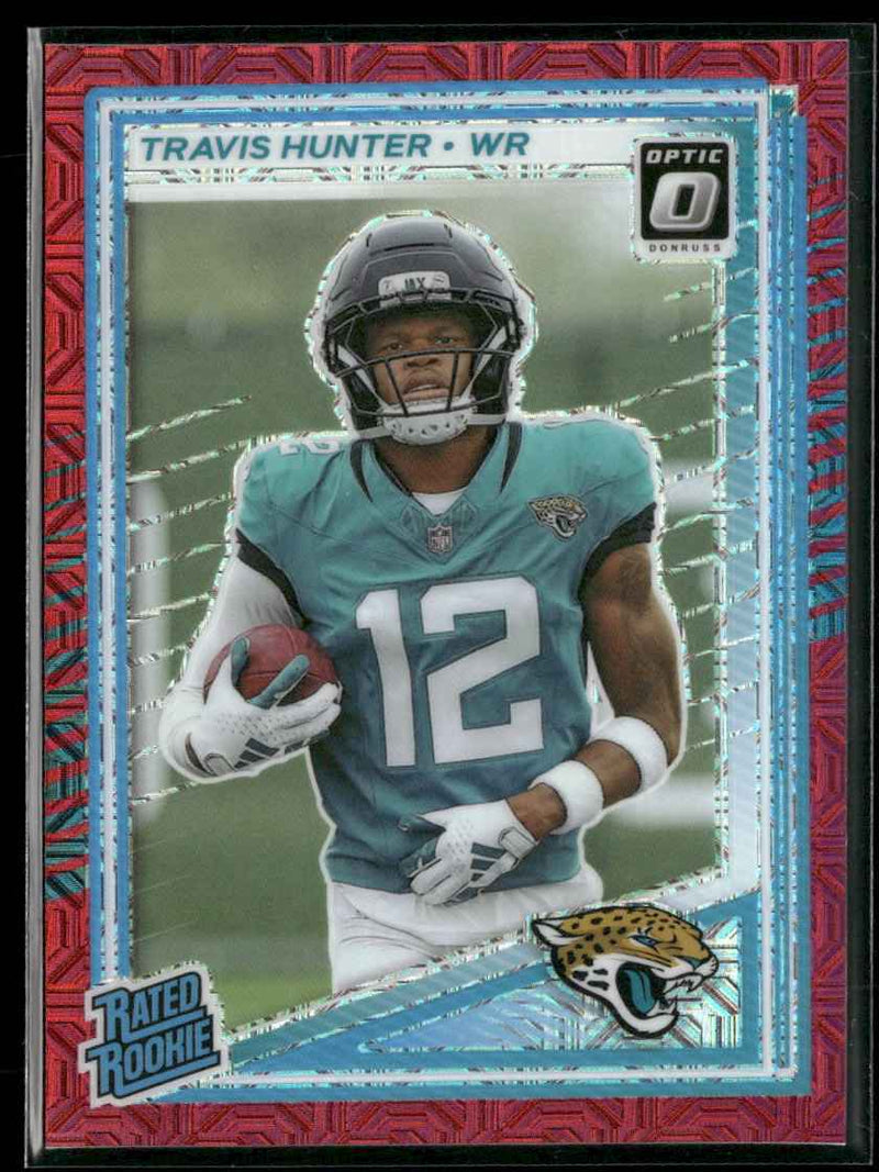 2025 Donruss Optic Red Mojo Travis Hunter Rookie #201