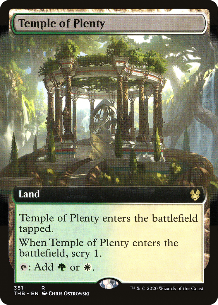 Temple of Plenty (THB-351) - Theros Beyond Death: (Extended Art) Foil