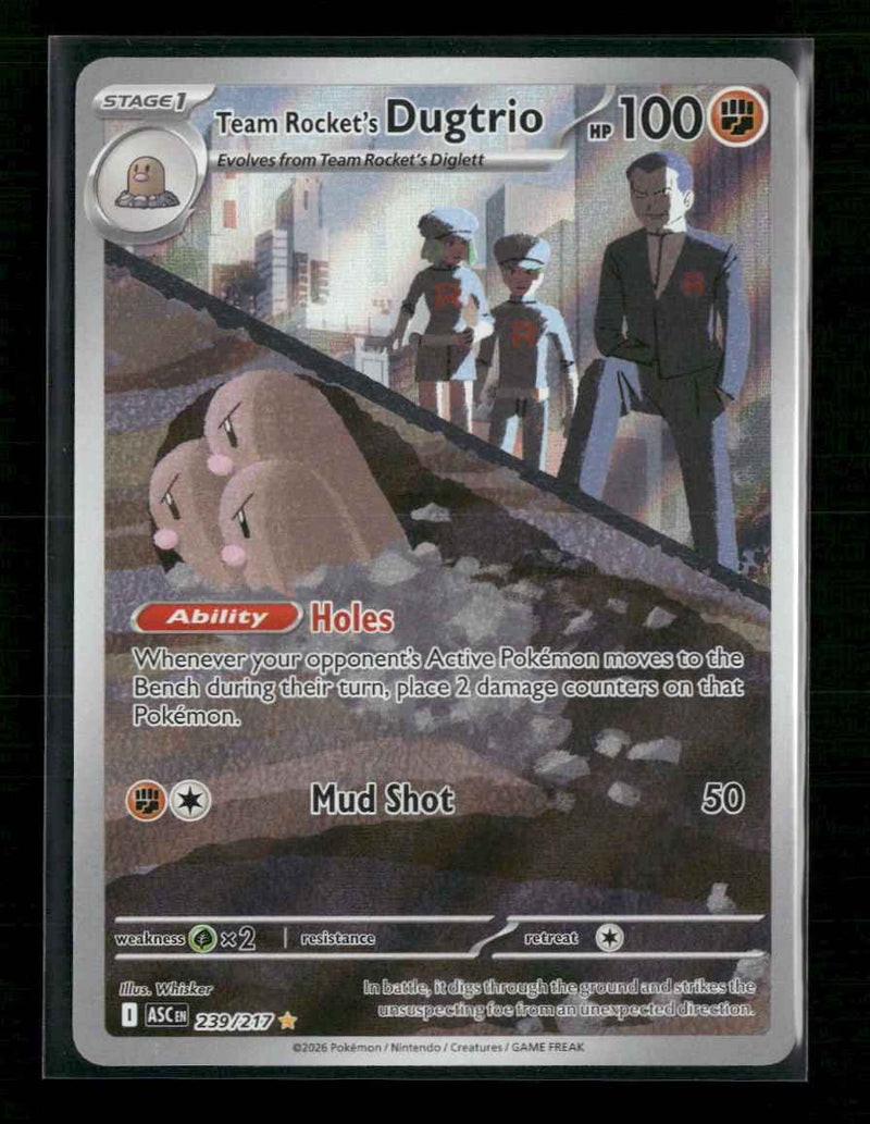 ME: Ascended Heroes Team Rocket's Dugtrio #239/217