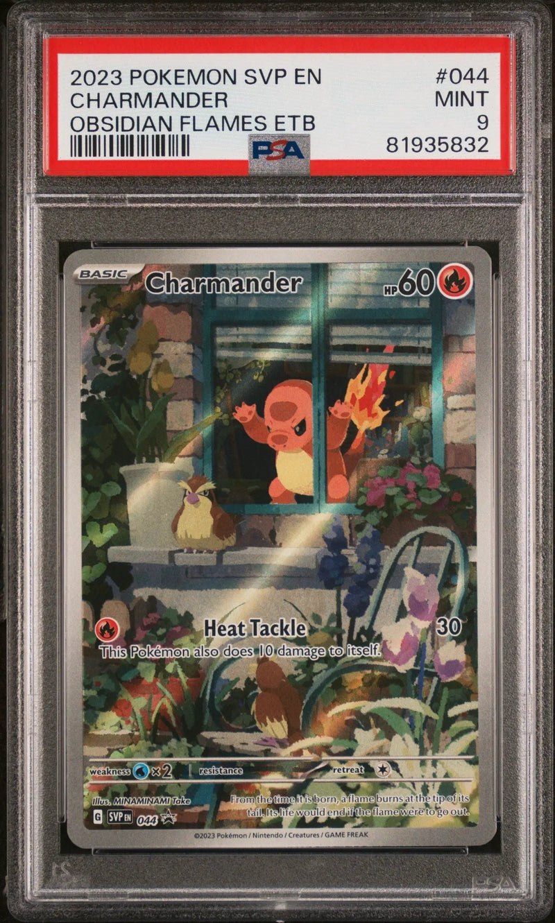 2023 Pokemon Svp En-Sv Obsidian Flames Etb Charmander 9 PSA #044