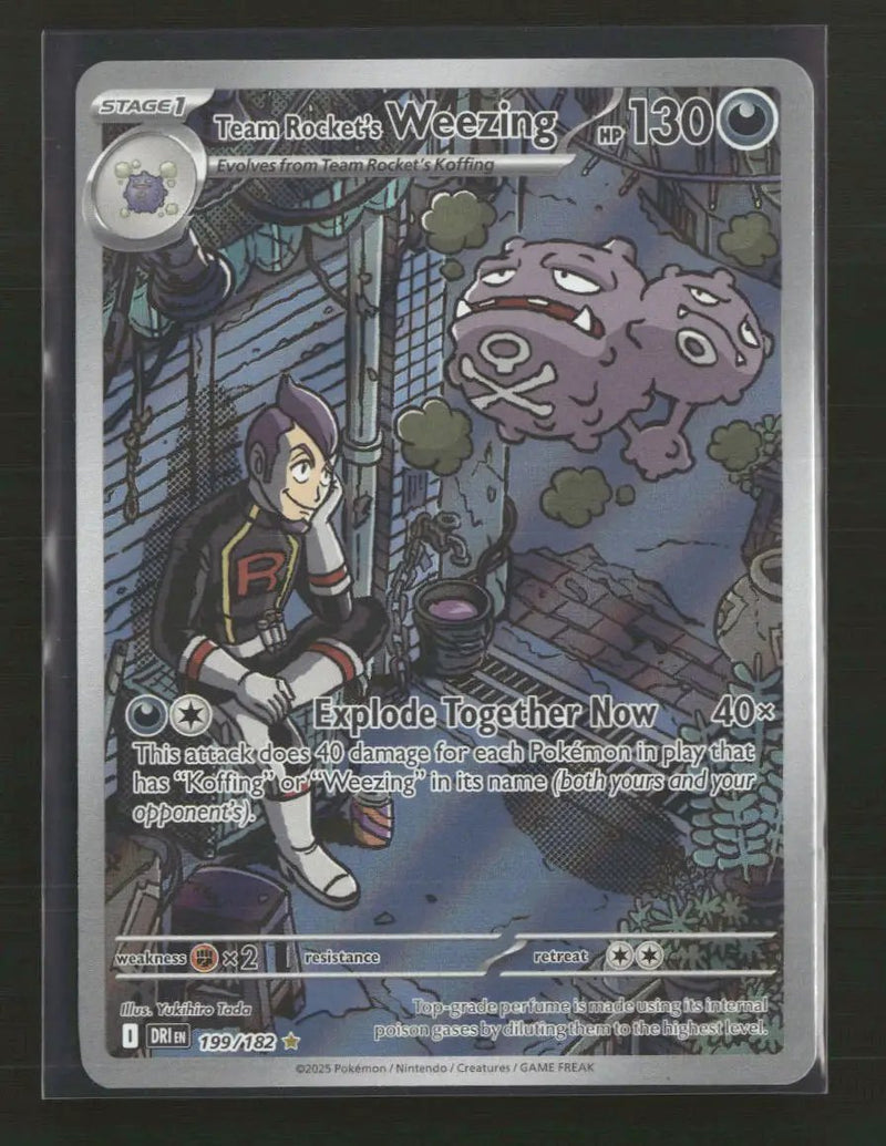SV10: Destined Rivals Team Rocket's Weezing #199/182