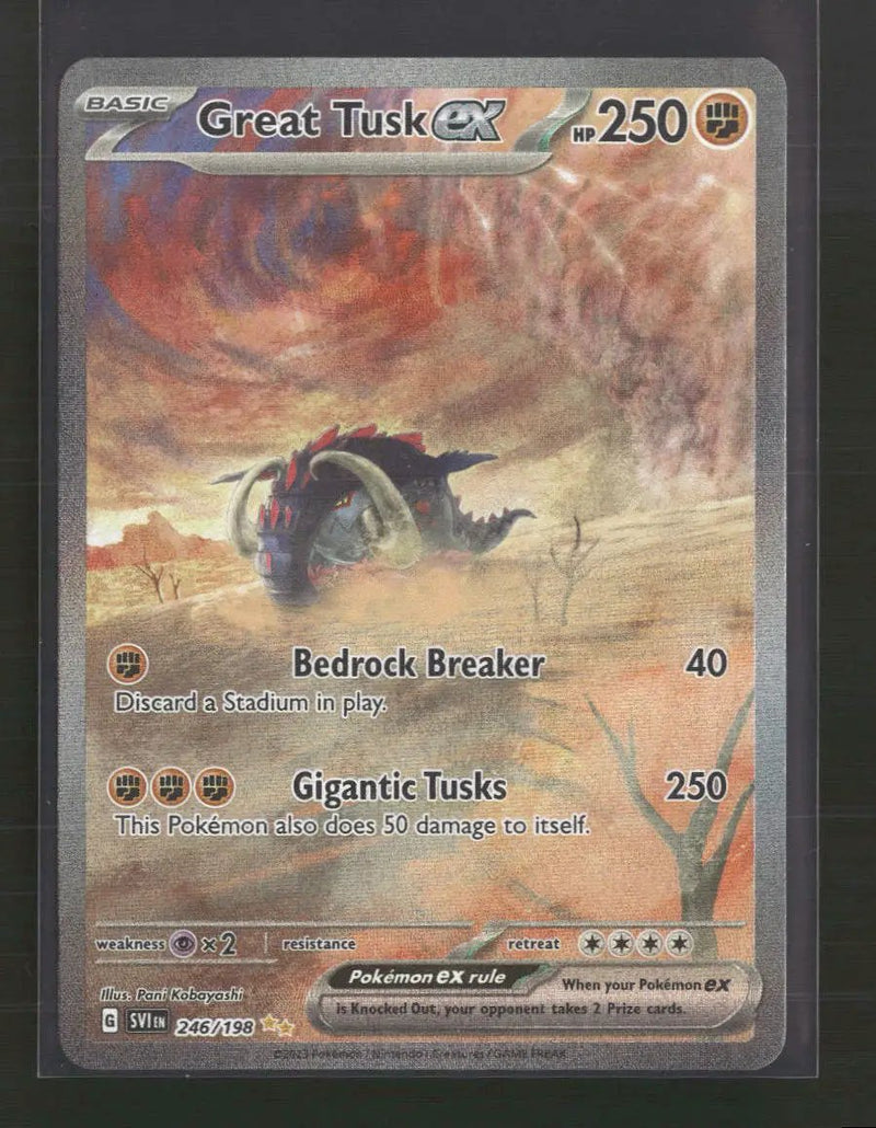 SV01: Scarlet & Violet Base Set Great Tusk ex #246/198