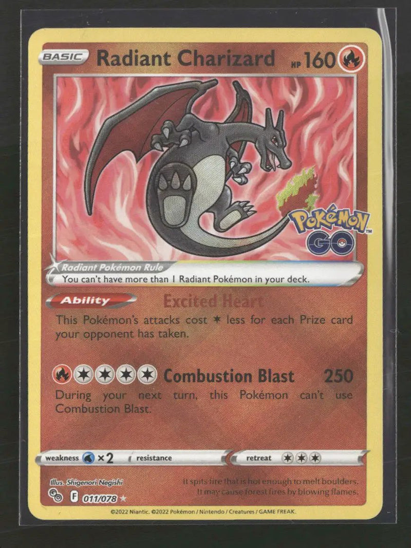 Pokemon GO Radiant Charizard #011/078