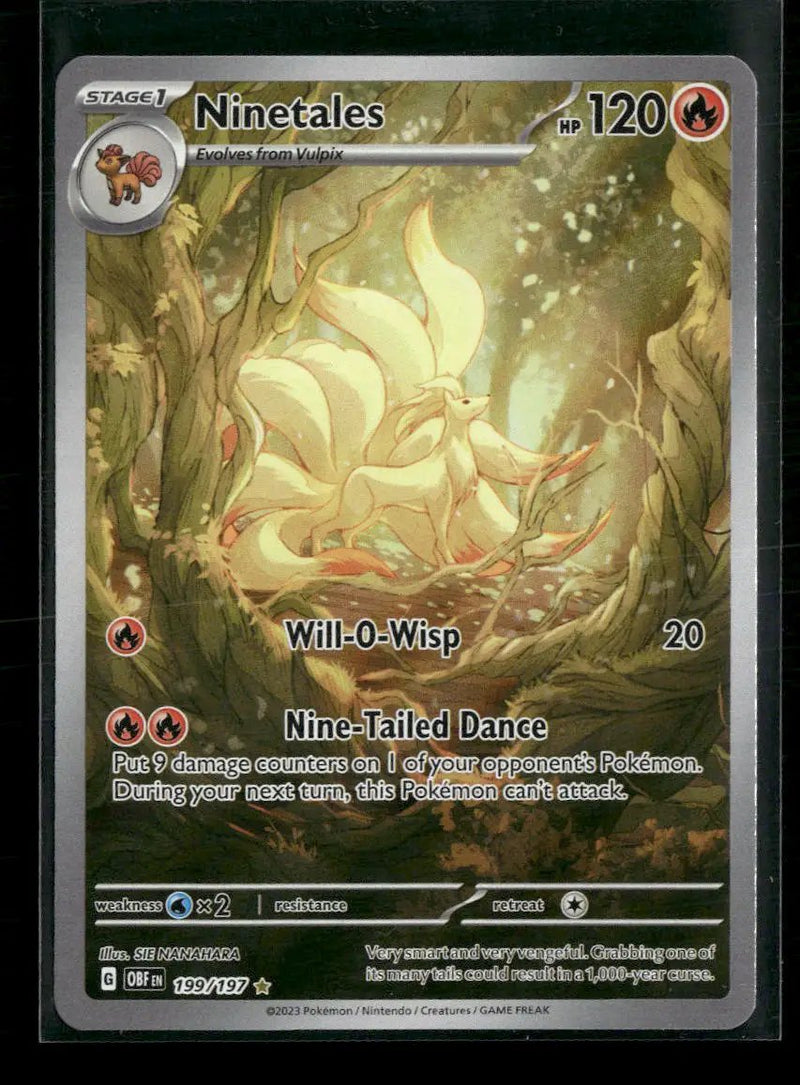 SV03: Obsidian Flames Ninetales -199/197 #199/197