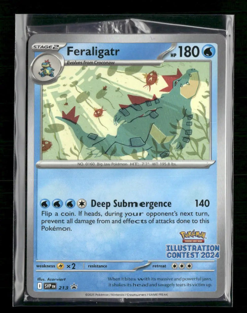 SVP- Feraligatr/Pikachu/Toxtricity EX (Illustration Contest 2024) Sealed #213