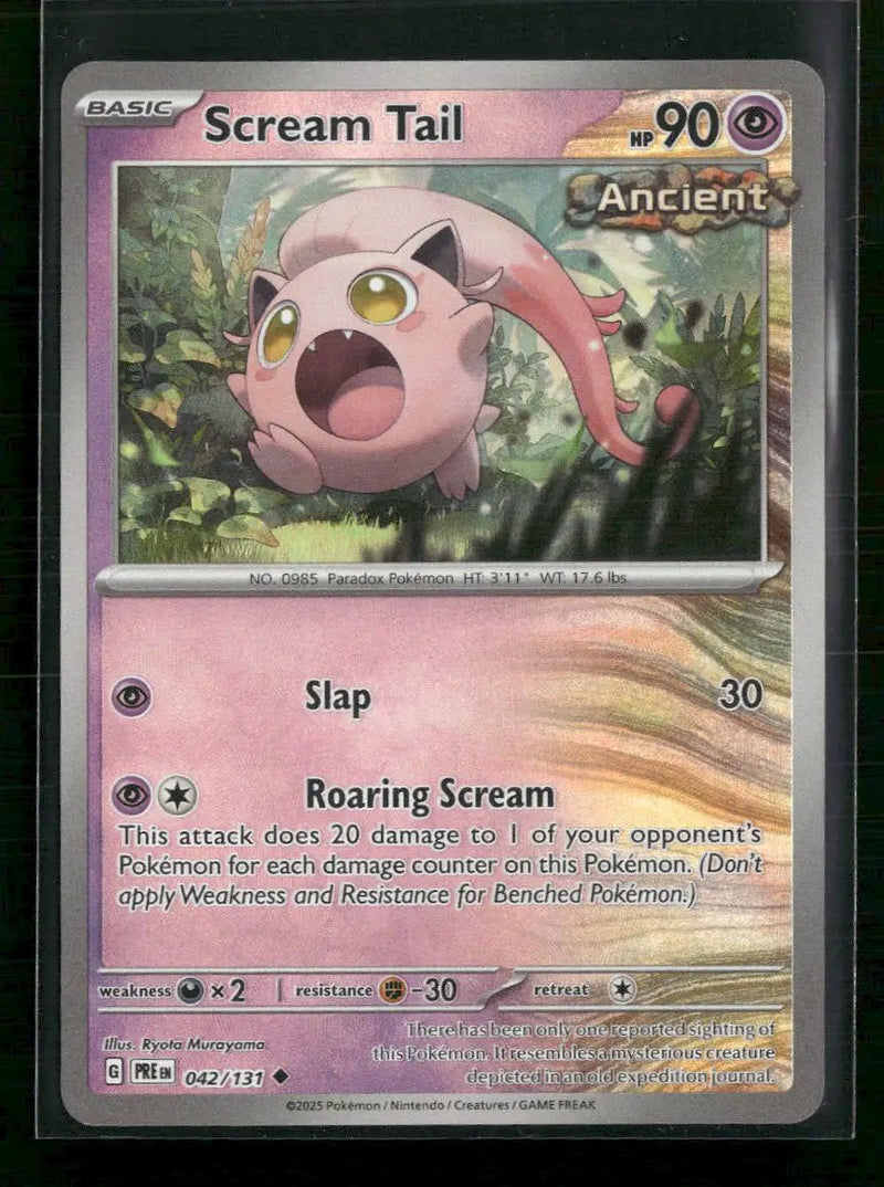 SV: Prismatic Evolutions Scream Tail (Master Ball Pattern) #042/131