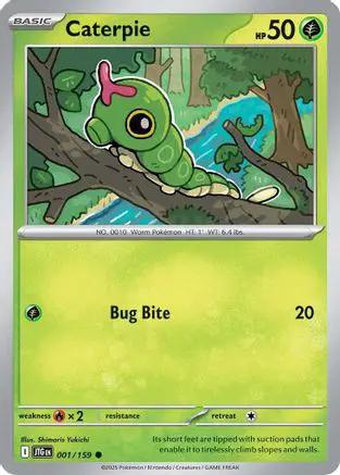 Caterpie 001/159 - SV09 Journey Together Reverse Holofoil