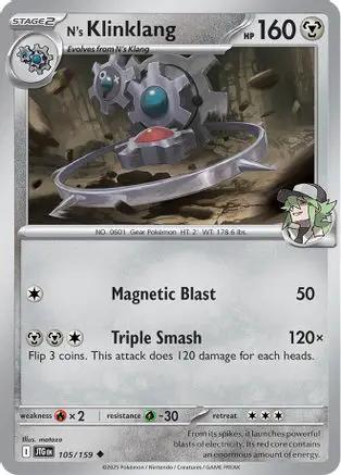 N's Klinklang 105/159 - SV09 Journey Together Reverse Holofoil