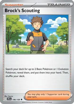 Brock's Scouting 146/159 - SV09 Journey Together Reverse Holofoil