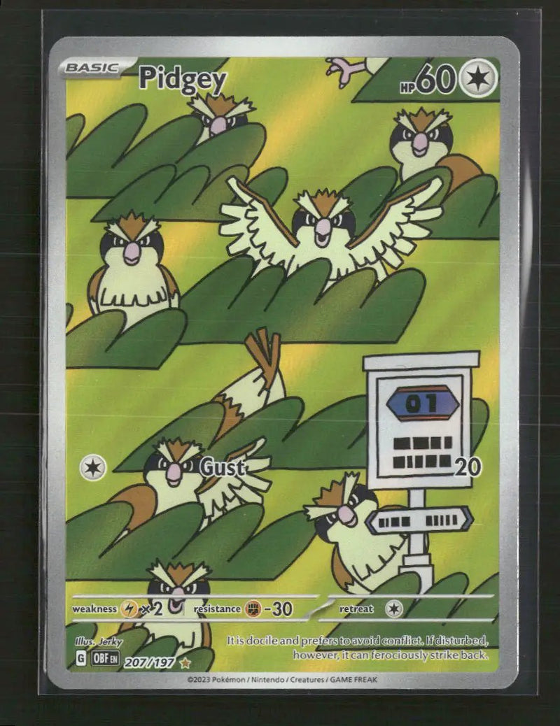 SV03: Obsidian Flames Pidgey #207/197