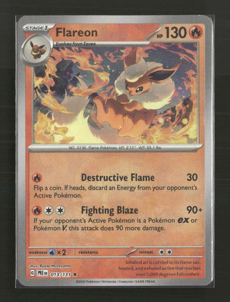 SV: Prismatic Evolutions Flareon (Master Ball Pattern) #013/131