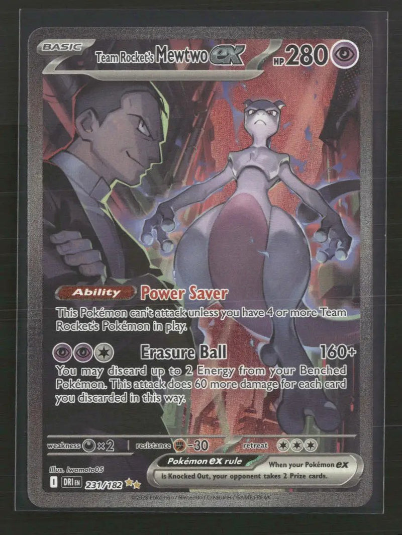 SV10: Destined Rivals Team Rocket's Mewtwo ex #231/182