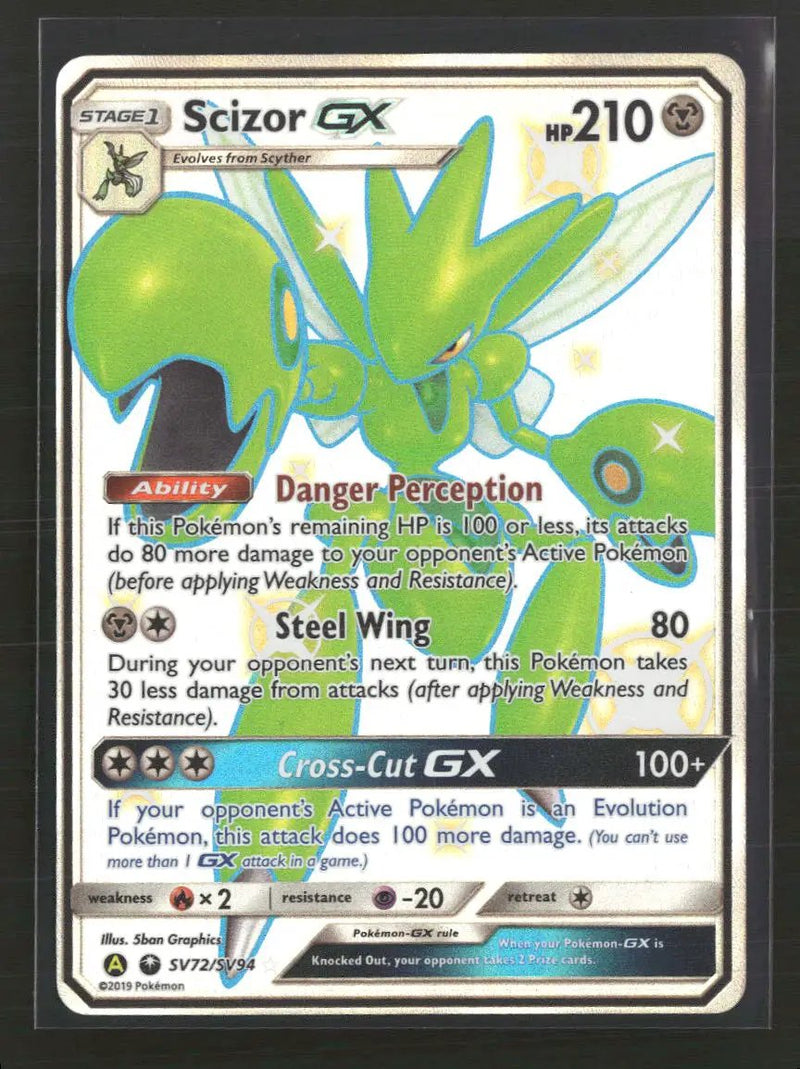 Hidden Fates: Shiny Vault Scizor GX #SV72/SV94