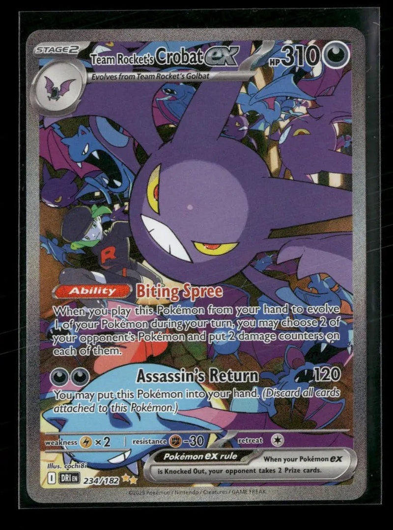 SV10: Destined Rivals Team Rocket's Crobat ex #234/182
