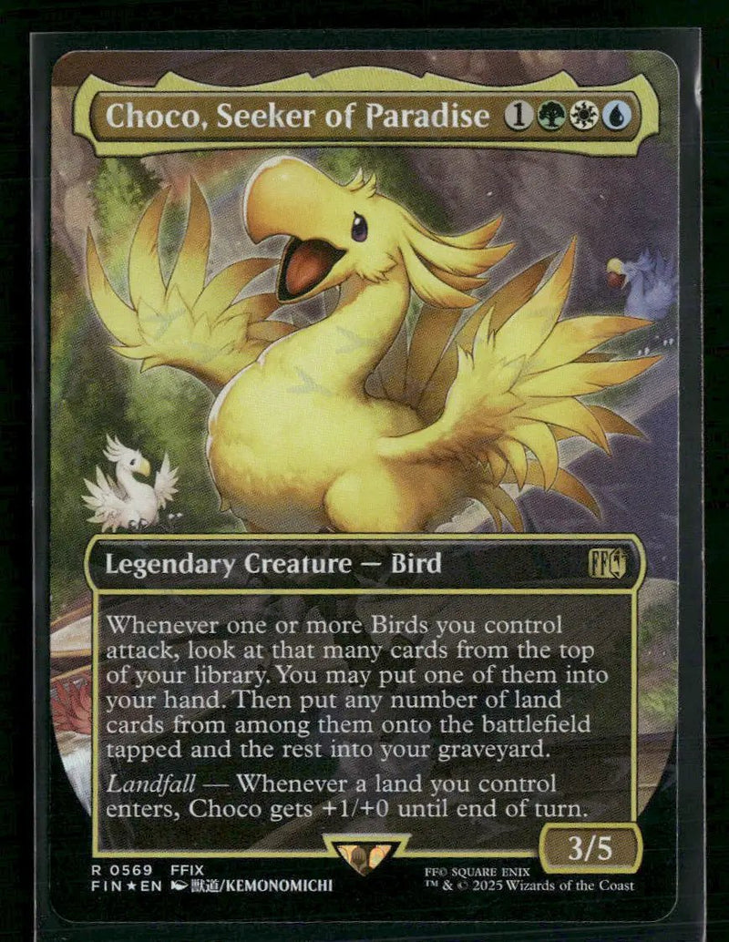 FINAL FANTASY Choco, Seeker of Paradise (Borderless) (Chocobo Track Foil) #569