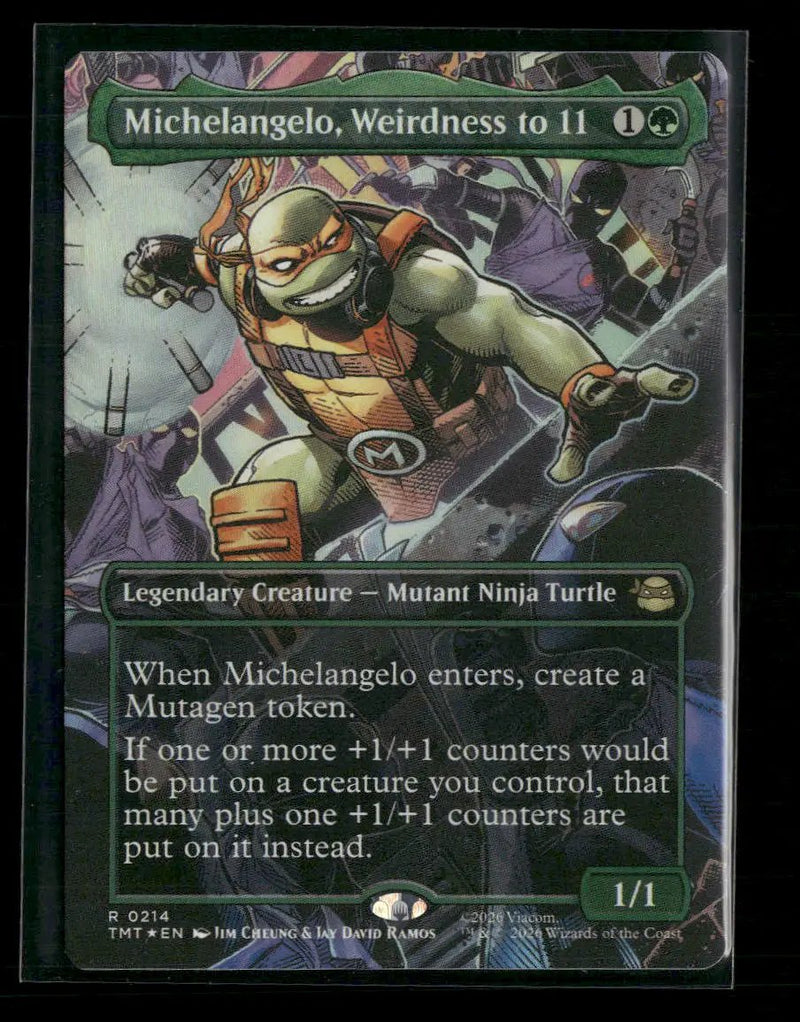Teenage Mutant Ninja Turtles Michelangelo, Weirdness to 11 Foil #214