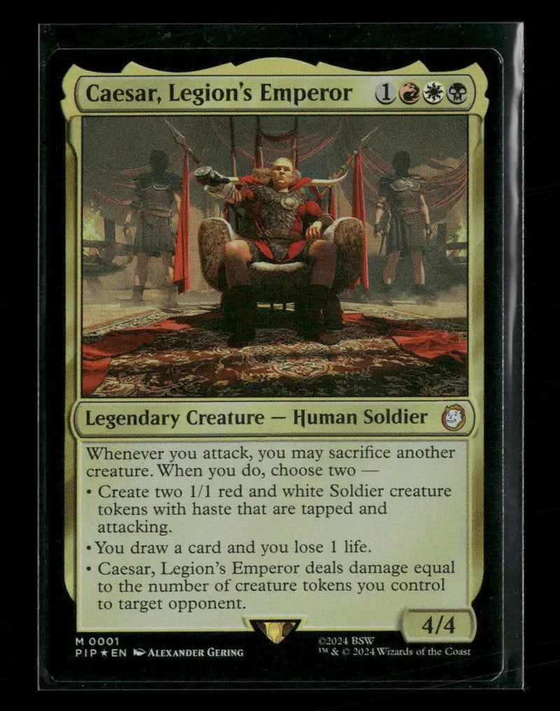 Universes Beyond: Fallout Caesar, Legion's Emperor Foil #1