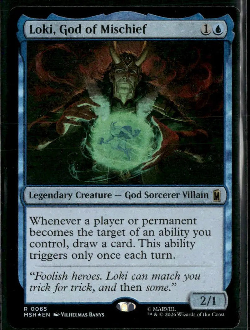 Marvel Super Heroes Loki, God of Mischief Foil #65