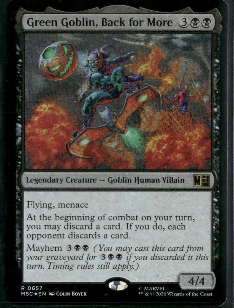 Commander: Marvel Super Heroes Green Goblin, Back for More Foil #657